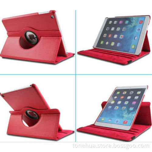 Ultra-thin Leather Case for iPad Air, with Dormancy and Rotating Functions